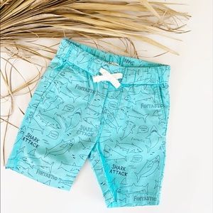 H&M • Shark Attack Cotton Shorts